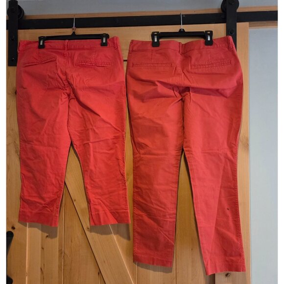 Lot of 2 Old Navy Size 12 Salmon Color Pepper Tamarind Pixie Chino - Picture 2 of 16